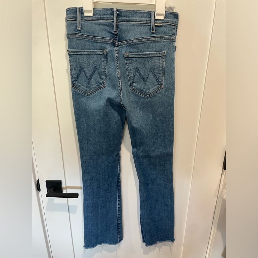 Mother Hustler Ankle Fray Jeans